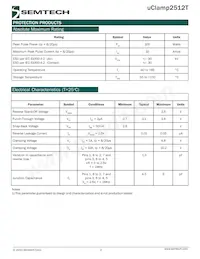 UCLAMP2512T.TCT 데이터 시트 페이지 2