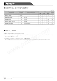 XBP1010-G Datasheet Pagina 2