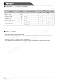 XBP1011-G Datasheet Pagina 2