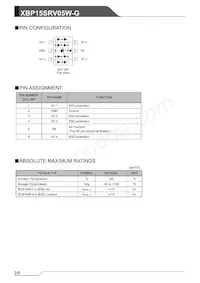 XBP15SRV05W-G Datasheet Pagina 2