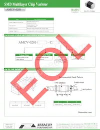 AMCV-0201-5R5-C800N-T數據表 頁面 2