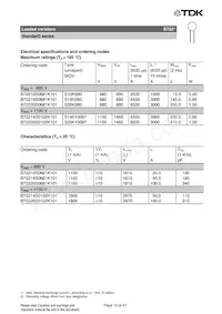 B72207S170K401 Datasheet Pagina 13