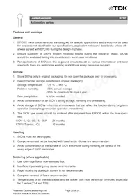 B72214S1170K102 Datenblatt Seite 20