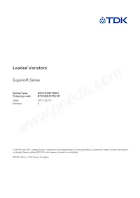 B72220S3151K101 Datasheet Copertura