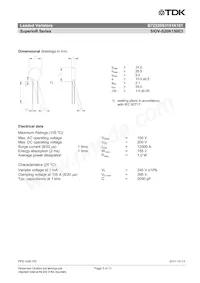 B72220S3151K101 Datenblatt Seite 3