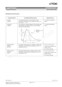 B72220S3151K101 Datasheet Page 5