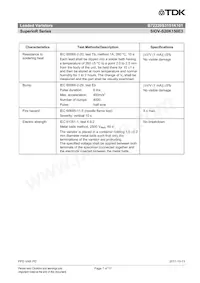 B72220S3151K101 Datasheet Page 7