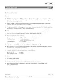 B72220W2321K101 Datasheet Page 14