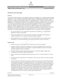 B72660M0131K093 Datasheet Pagina 9