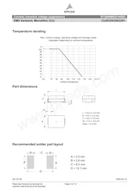 B72660M0251K093 Datasheet Pagina 4