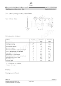 B72660M0251K093 Datenblatt Seite 7