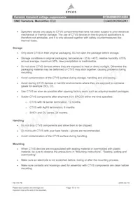 B72660M0251K093 Datasheet Page 10