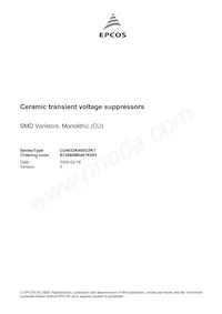 B72660M0461K093 Datasheet Copertura