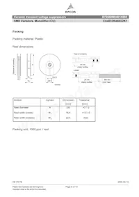 B72660M0461K093 Datasheet Pagina 8