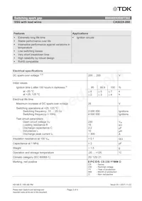 B88069X0680T502 Datasheet Pagina 2