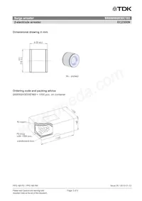 B88069X0830C103 Datasheet Pagina 3