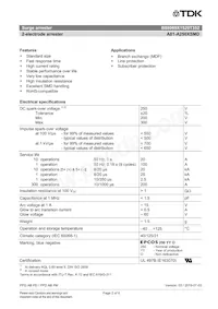 B88069X1520T352 Datasheet Pagina 2