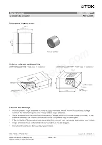 B88069X2230C103 Datasheet Pagina 3