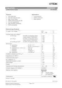 B88069X3040C253 Datasheet Page 2