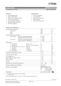 B88069X3351T902 Datasheet Pagina 2