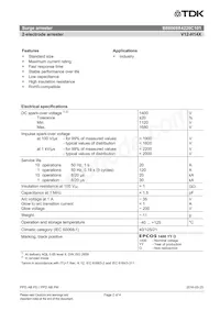 B88069X4220C101 Datasheet Page 2