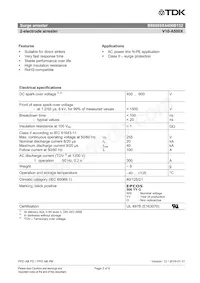 B88069X4400B152 Datasheet Page 2