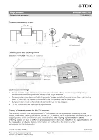 B88069X4450C101 Datasheet Pagina 3