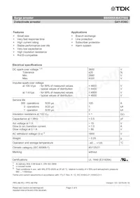 B88069X4643T602 Datasheet Pagina 2