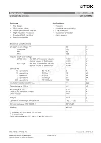 B88069X4653T173 Datasheet Pagina 2