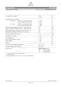 B88069X4830S102 Datasheet Cover