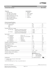 B88069X4880S102 Datasheet Pagina 2