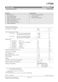 B88069X4900C403 Datasheet Pagina 2