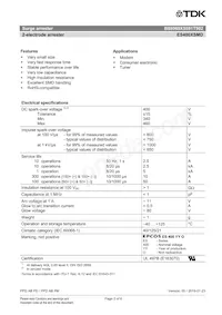 B88069X5591T902 Datasheet Pagina 2