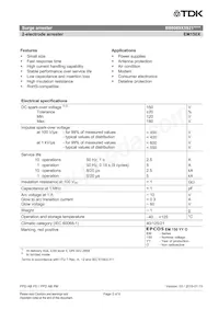 B88069X5921S102 Datasheet Page 2