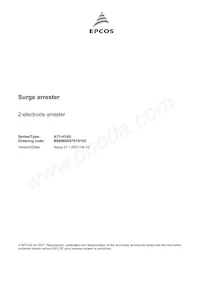 B88069X6701S102 Datasheet Cover