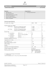 B88069X6701S102 Datasheet Page 2