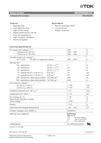 B88069X6980C203 Datasheet Page 2