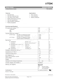 B88069X7990B502 Datasheet Pagina 2