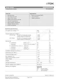 B88069X8250B502 Datasheet Pagina 2