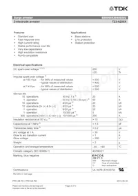 B88069X8840B502 Datasheet Page 2