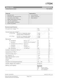 B88069X8920B252 Datasheet Page 2