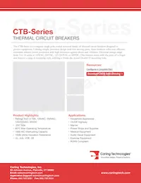 CTB-B-B-15 Datenblatt Cover