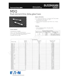 MDQ-3/16數據表 封面