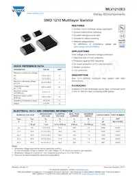 MLV1210E32003T Datasheet Cover