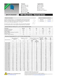 MOV-14D182KTR Datasheet Cover