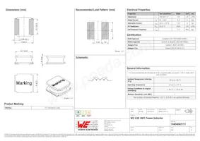 74404042151 Datasheet Copertura