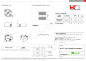 74408941068 Datasheet Cover