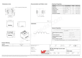 7443310022 Datasheet Cover