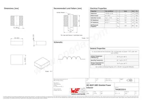 74438322010 Datasheet Copertura