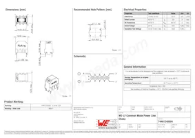 74461240004 Datasheet Cover